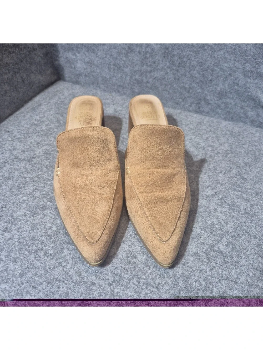 Oasis Society Raven Heeled Mules Women’s Size 7.5 Boho Leather Clogs